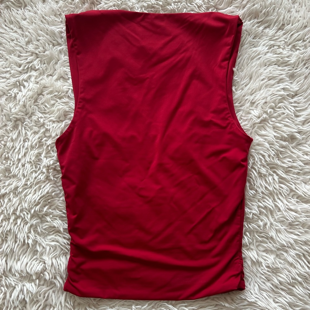 NWOT Princess Polly Back in Time Top Red - Picture 4 of 4